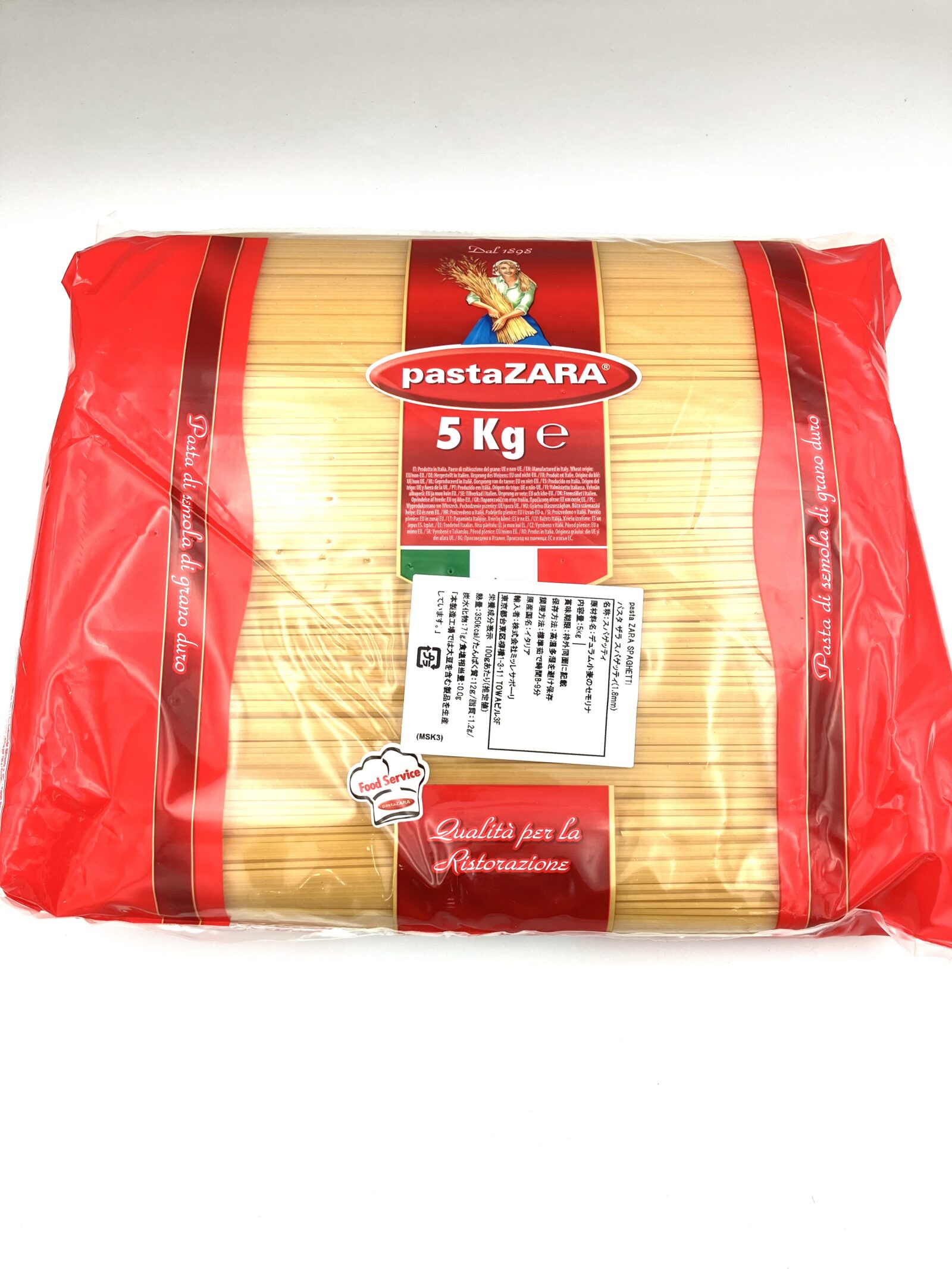 ザラ スパゲッティ 1.8mm 5kg | 取扱商品 | イタリア食材卸売・配達の